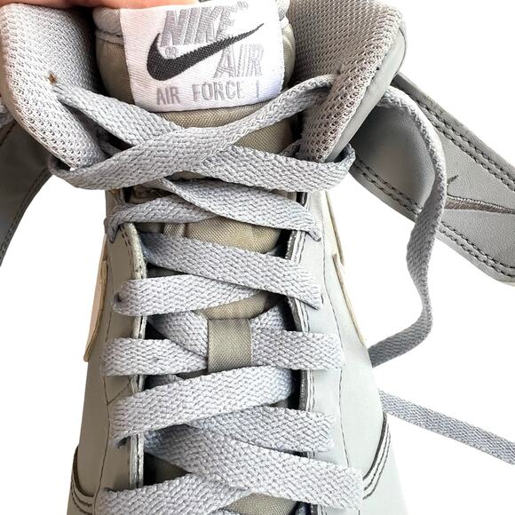 Nike Air Force 1 Mid Wolf Grey Leather Men’s 10.5 Classic Basketball Shoes - Picture 1 of 9